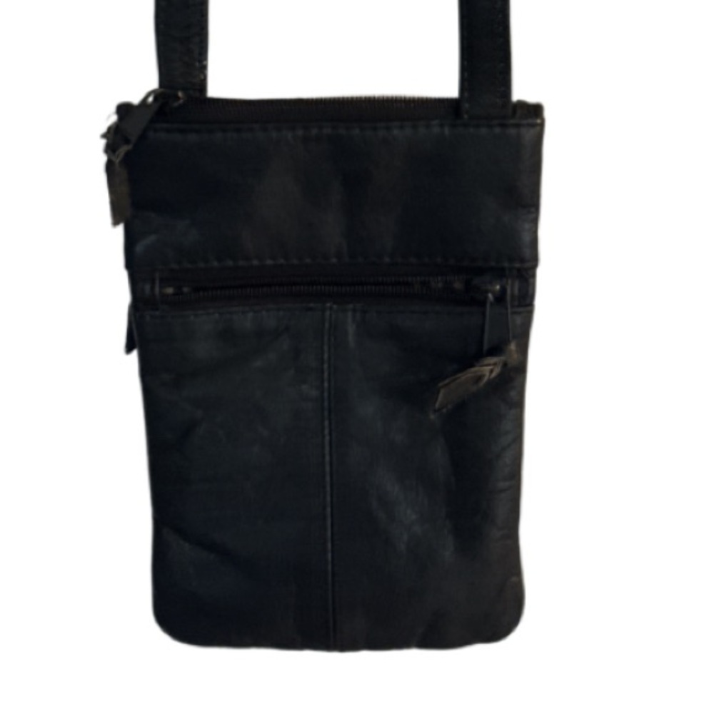 Emily Ann of Boca Raton genuinely leather crossbody bag - Picture 2 of 4